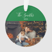 Weihnachten 202-mal im Personalisierten Foto Ornament (Vorderseite)