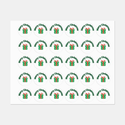 Weihnachten 23 Multi-Stickers Etiketten (Blatt)