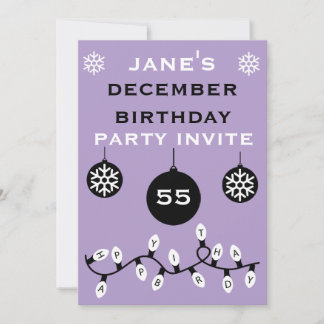 Weihnachten 24. Dezember Geburtstag Einladung
