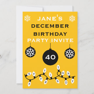 Weihnachten 24. Dezember Geburtstag Einladung
