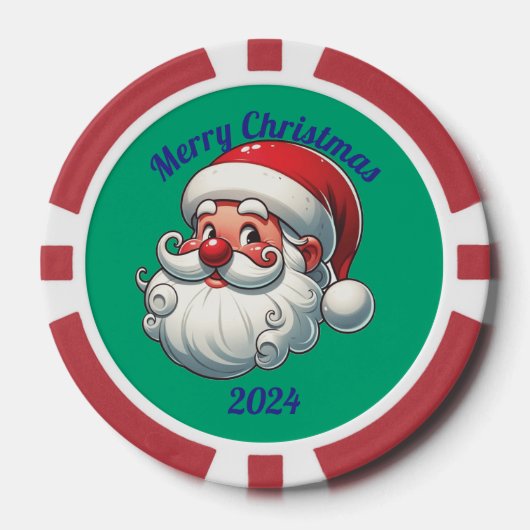 Weihnachten 24 Weihnachtschip Pokerchips (Vorderseite)