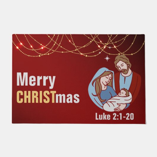 Weihnachten - 24" x 36" Türmatte (Vorderseite)