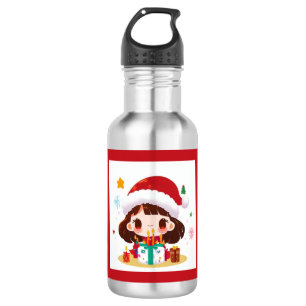 Weihnachten 2 edelstahlflasche