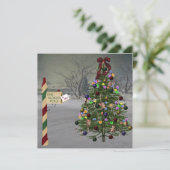 Weihnachten 2 Einladung (Stehend Vorderseite)