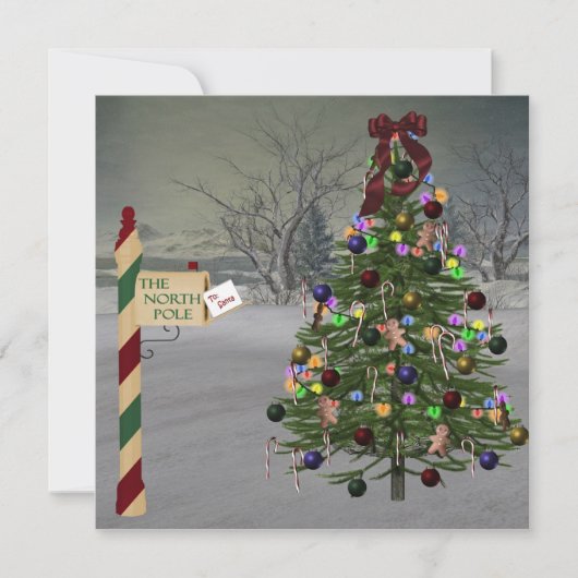 Weihnachten 2 Einladung (Vorderseite)