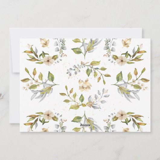 Weihnachten 2 Foto Aquarell Winter botanische holi (Rückseite)