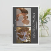 Weihnachten 2 Foto botanische Blumenkarte (Stehend Vorderseite)