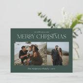 Weihnachten 2 Foto botanisches Grün (Stehend Vorderseite)