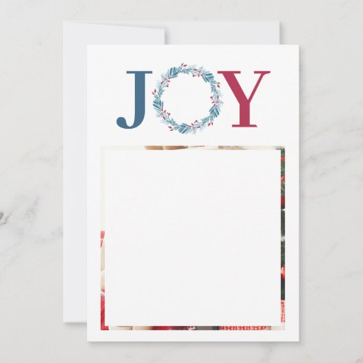 Weihnachten 2 Foto Collage Familienurlaubskarte Einladung (Vorderseite)