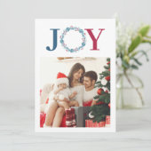 Weihnachten 2 Foto Collage Familienurlaubskarte Einladung (Stehend Vorderseite)