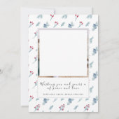 Weihnachten 2 Foto Collage Familienurlaubskarte Einladung (Rückseite)