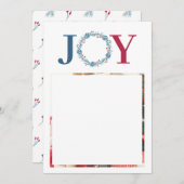 Weihnachten 2 Foto Collage Familienurlaubskarte Einladung (Vorne/Hinten)