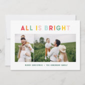 Weihnachten 2 Foto Collage Regenbogen niedlicher S (Vorderseite)