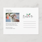 Weihnachten 2-Foto des Ankündigungspostkarte (Rückseite)