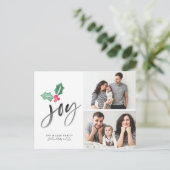 Weihnachten 2-Foto des Ankündigungspostkarte (Stehend Vorderseite)