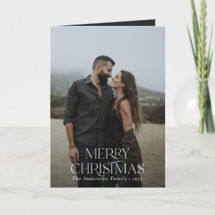 Weihnachten 2 Foto, gefalteter botanischer Blumenu Karte