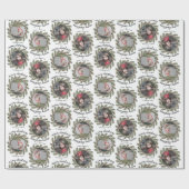 Weihnachten 2 Foto - Kalligraphie-Whimsikbranchen Geschenkpapier (Flach)