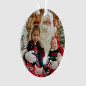 Weihnachten 2 Foto Kinder & Familiengeschenk klar  Ornament (Vorderseite)