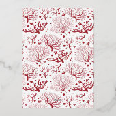 Weihnachten | 2 Foto Weihnachten Folien Feiertagskarte (Rückseite)