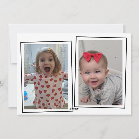 Weihnachten 2 Fotokarten (Rückseite)