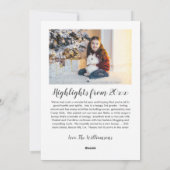 Weihnachten 2 Fotos, handschriftlich, kundenspezif (Rückseite)