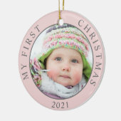 Weihnachten 2 Fotovorlage Urlaub Keramik Ornament (Links)