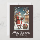 Weihnachten 2 Frohe Weihnachten! Weihnachtskarte Einladung (Vorderseite)