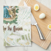 Weihnachten 2 - Jesus ist der Grund für Jahreszeit Geschirrtuch (Viertel Falte)