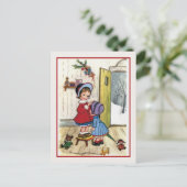 Weihnachten 2 kleine Mädchen, Spielzeug (Stehend Vorderseite)