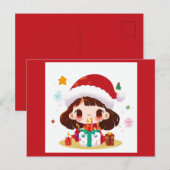 Weihnachten 2 postkarte (Vorne/Hinten)