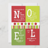 Weihnachten 2-seitige Weihnachtskarte Verse (Vorderseite)