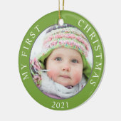 Weihnachten 2 Weihnachtsgeschenk Keramik Ornament (Links)