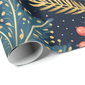 Weihnachten 30 Zoll x 2,5 Meter Glanz Geschenkpapier (Rolleneckpunkt)