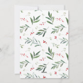 Weihnachten 3 Foto Collage Mistletoe Urlaubskarte (Rückseite)