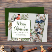 Weihnachten 3 Foto Grüne Weihnachtskarte