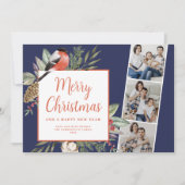 Weihnachten 3 Foto Grüne Weihnachtskarte (Vorderseite)