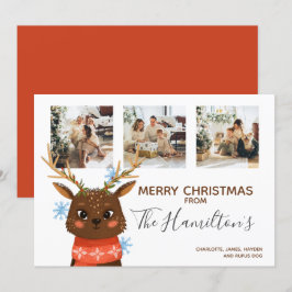 Weihnachten 3 Foto Personalisiert Reindeer