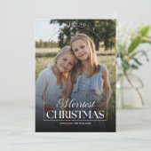 Weihnachten 3 Fotos Karte (Stehend Vorderseite)