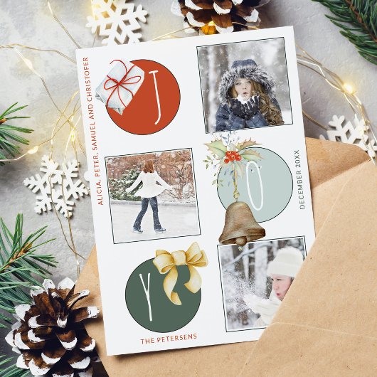 Weihnachten 3 Fotos Spaß farbenfroh