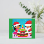 Weihnachten 3 postkarte (Stehend Vorderseite)