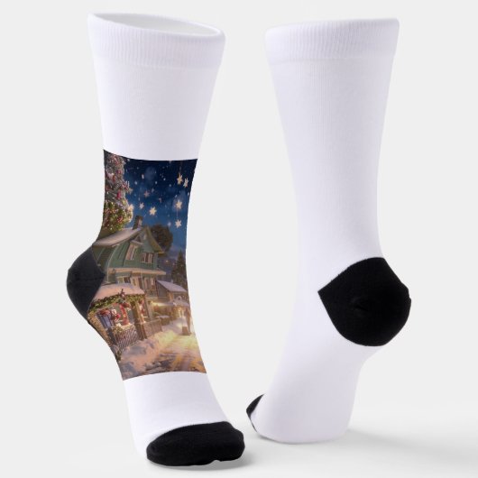 Weihnachten 3. socken (Gewinkelt)