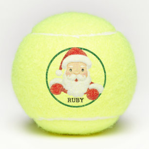 Weihnachten 3 Tennisbälle Name Weihnachtsmann