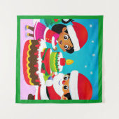 Weihnachten 3 wandteppich (Vorderseite (Horizontal))