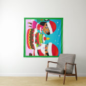 Weihnachten 3 wandteppich (Beispiel (Horizontal))