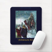 Weihnachten 3 Weiße Männer Krippe Szene Mousepad (Mit Mouse)