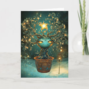 *~* Weihnachten 40 Cosmic Eyes Shine Liebe AP97 Dankeskarte