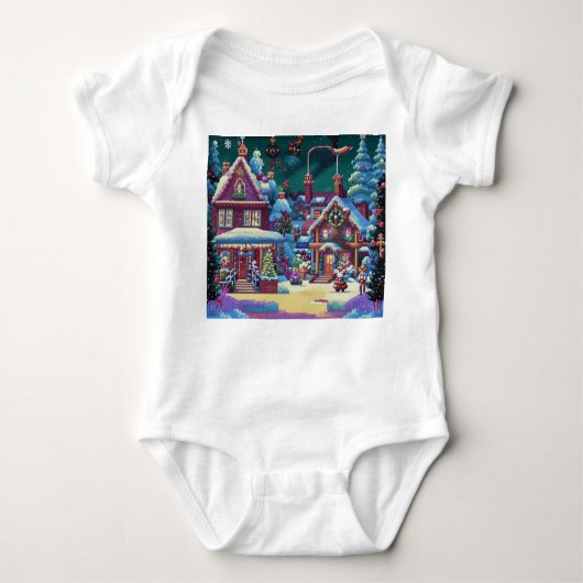 Weihnachten 4. baby strampler (Vorderseite)