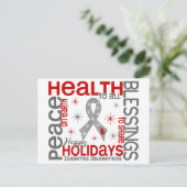 Weihnachten 4 Diabetes Schneeflocken (Stehend Vorderseite)