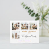 Weihnachten 4 Foto Personalisiert (Stehend Vorderseite)