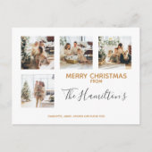 Weihnachten 4 Foto Personalisiert (Vorderseite)